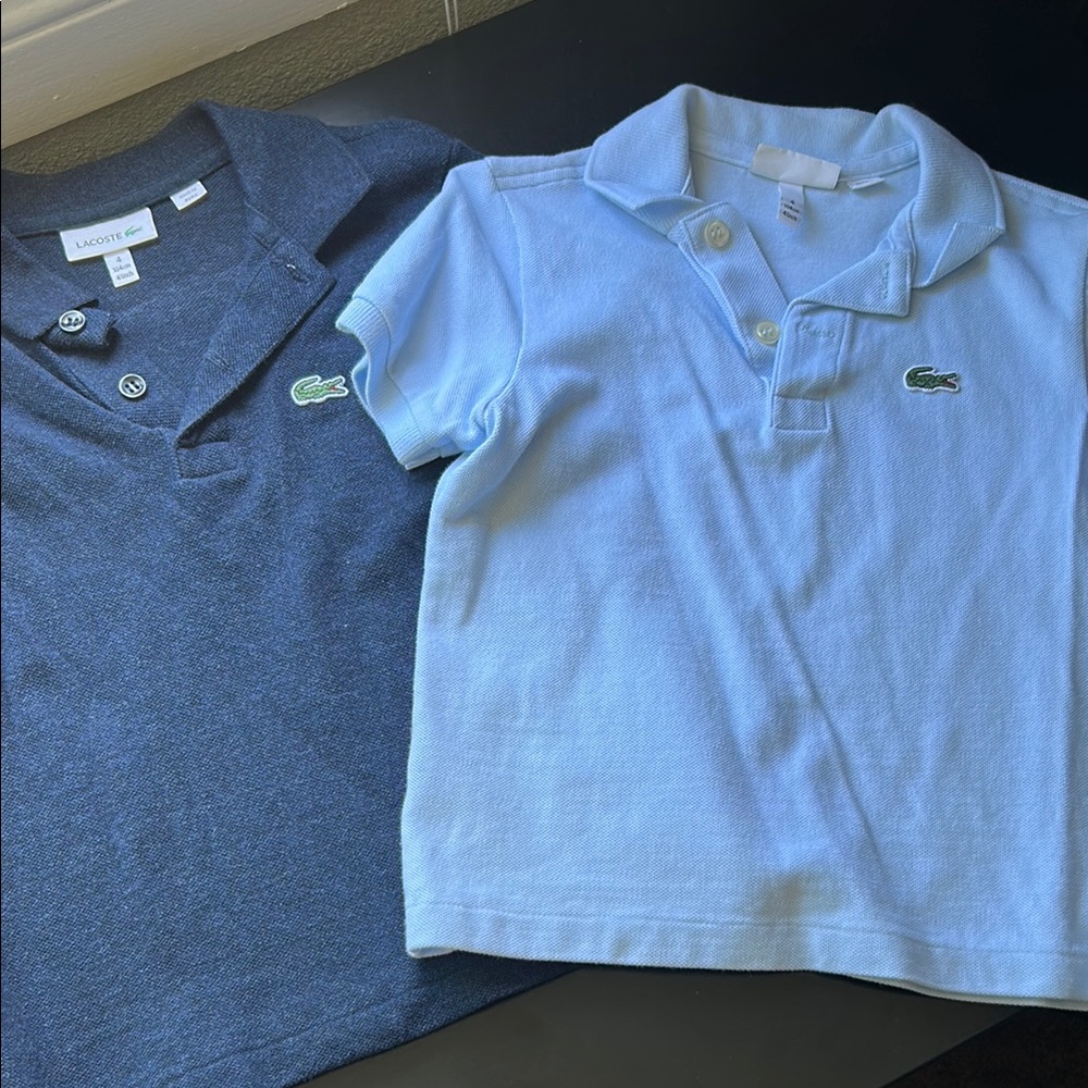 Lacoste Blue Polo Shirt Casual Cotton Top